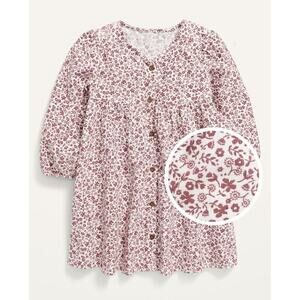 OLD NAVY Long-Sleeve Button-Front Corduroy Swing Dress‎ for Toddler Girls 4T
